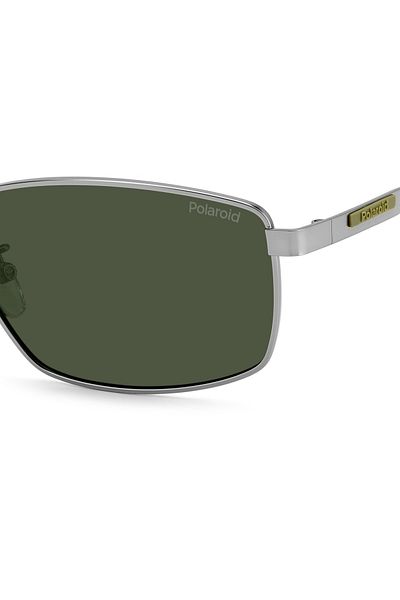 Polaroid Ochelari de soare bărbătești Pld 2137 G/s/x R81/uc, argintii, dreptunghiulari, 62 mm