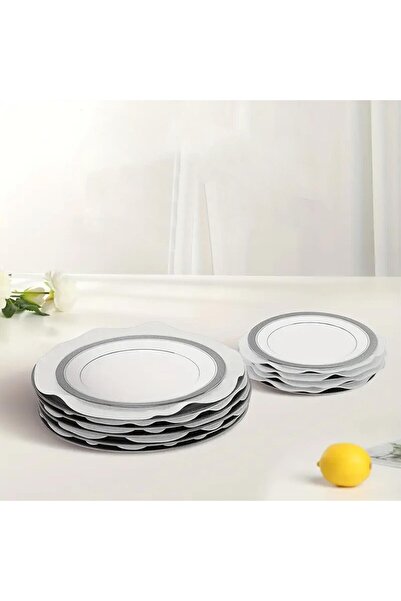 Viyens 12'li Tencere Tava ve Tabak Arası Keçe Yuvarlak Beyaz 12 x 12cm