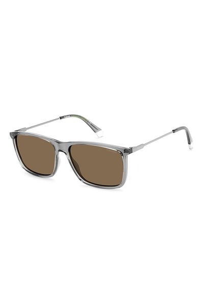 Polaroid Ochelari de soare bărbătești Pld 4130 S/x Kb7/sp, gri, dreptunghiulari, 59 mm