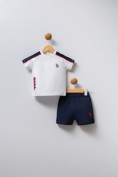 U.S. Polo Assn. Baby Boy Cotton 2-Piece Short Sleeve T-Shirt Set