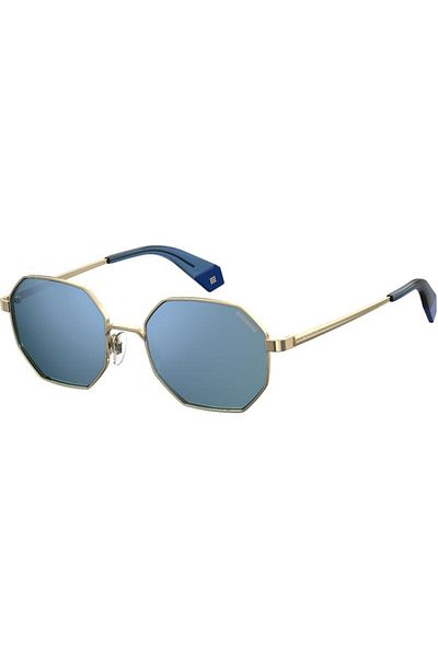 Polaroid Ochelari de soare pentru femei Pld 6067/s Lks/xn, aurii, hexagonali, 53 mm