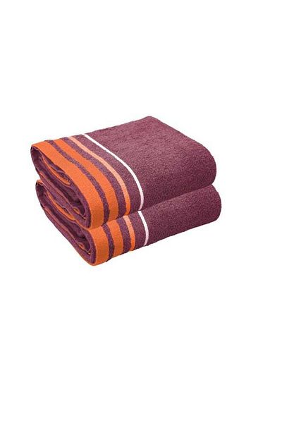 Generic 2 Piece Bath Towel 450 GSM 100% Cotton Terry 90x165 cm -Soft Feel Super Absorbent Quick Dry