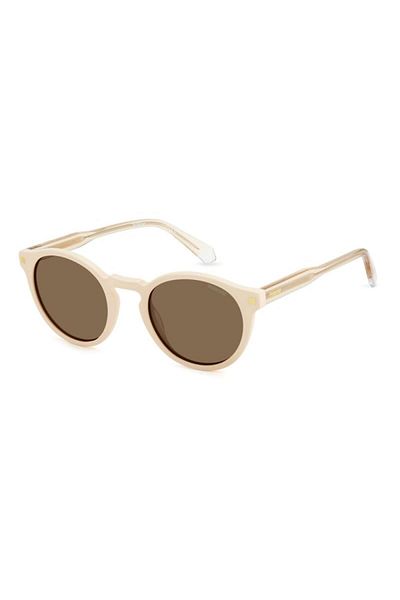 Polaroid Pld 4150 S/x Szj/sp Women's Sunglasses, Cream, Round, 50 Mm
