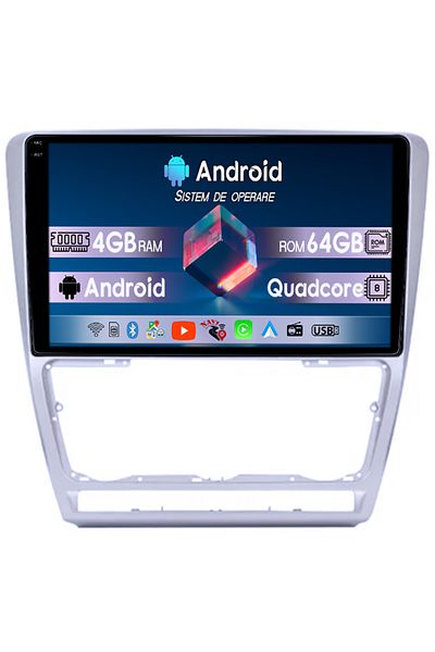 navi-it Dedicated Navigation Skoda Octavia 2, Facelift 2004-2013, 4gb Ram 64gb Rom, Quad Core, Display 9" 1K