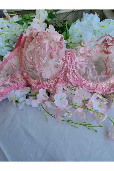 G&H UNDERWEAR Set sutien Elite roz floral