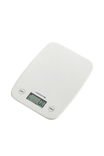 Lawazim Electronic Kitchen Scale - White, Digital Weighing Scale, LCD Display, Multi-Unit Conversion