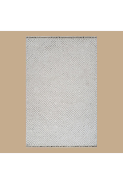 Bella Maison Anemon Modern Halı Krem (75x300 cm)