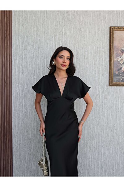 ESRAHELVACI Satin Midi Dress
