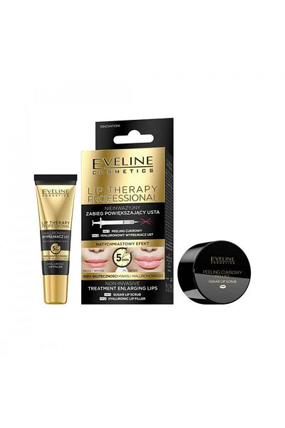 Eveline Eveline Lip Verabee 2 in 1 Sugar Scrub and Lip Plumping Filler 12ml