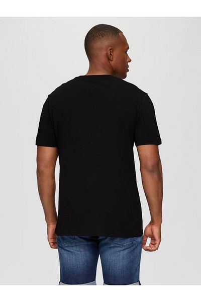 QS by s.Oliver Men's T-shirt With Scoop Neck And Regular Fit,