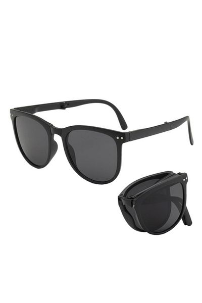 REDz Accessories Ochelari de soare pliabili, Fold Vision, protecție UV400, lentilă ovală, negru
