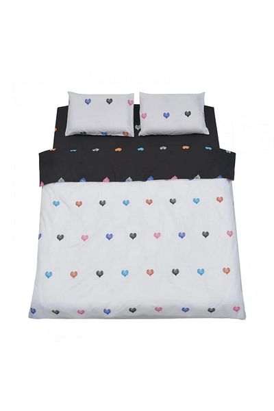 Heinner King size microfiber bed linen, 220x240 cm, Hearts model