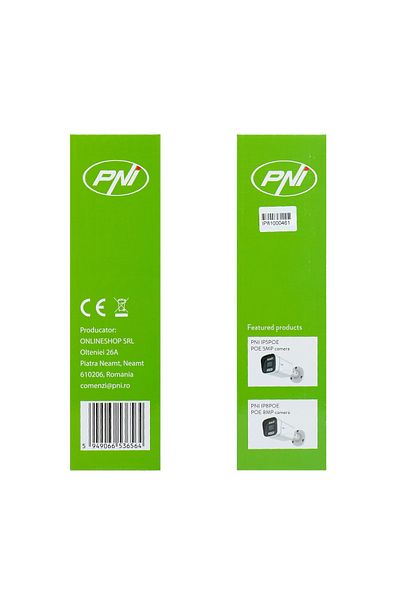 PNI NVR POE PNI House IP810 with 10 4K channels, 8MP, 4 POE channels and 6 IP channels AI functions