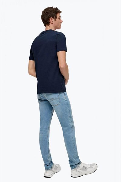 QS by s.Oliver Men's T-shirt with scoop neck and regular fit, QS by s.Oliver