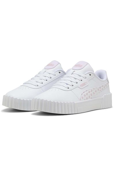 Puma Carina 3.0 Beach Florals Jr 400650 Women's Sports Shoes White