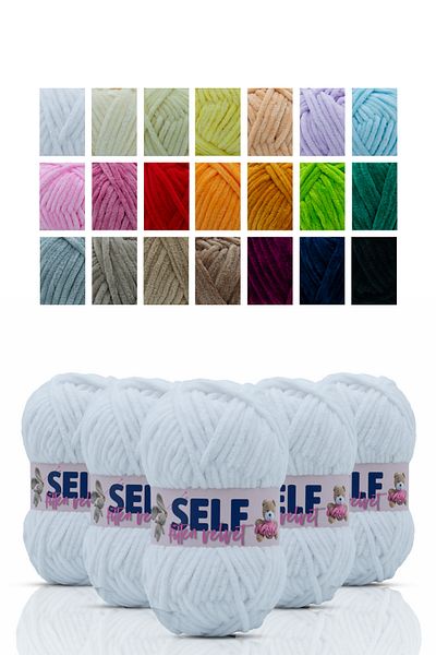 Self Velvet Velvet String Pack - 5 Piece Amigurumi and Blanket