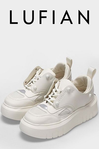 Kocamanlar Ayakkabı Lufian 122230013 Icy Sneaker Unisex Leather Sports Shoes White