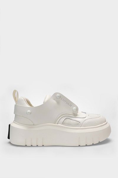 Kocamanlar Ayakkabı Lufian 122230013 Icy Sneaker Unisex Leather Sports Shoes White