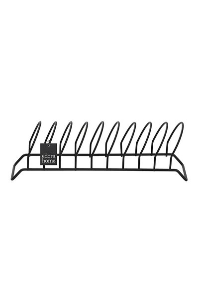 Edora Home Matte Black Plate, Drawer, Shelf, Cabinet Organizer - Stainless Metal