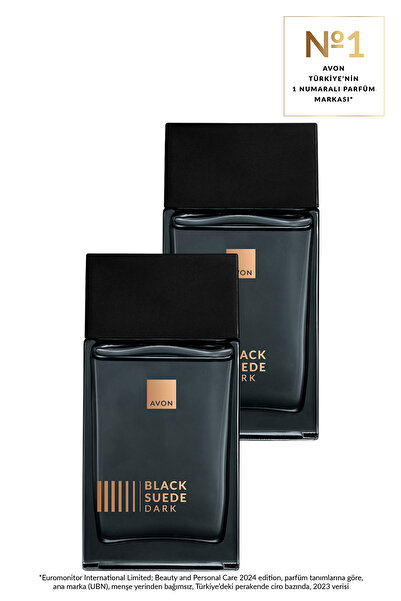 AVON Black Suede Dark Erkek Parfüm Edt. İkili Set