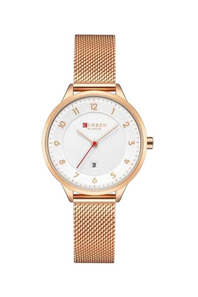 Curren Rose Gold Women’s Watch – Luxury Stainless Steel Quartz Wristwatch for Ladies