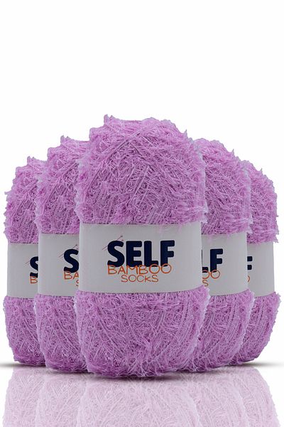Self 5 Pack Pink Bamboo Soft Sock Yarn, Sweater, Booties Yarn Natural Knitting Yarn Self Bamboo Socks