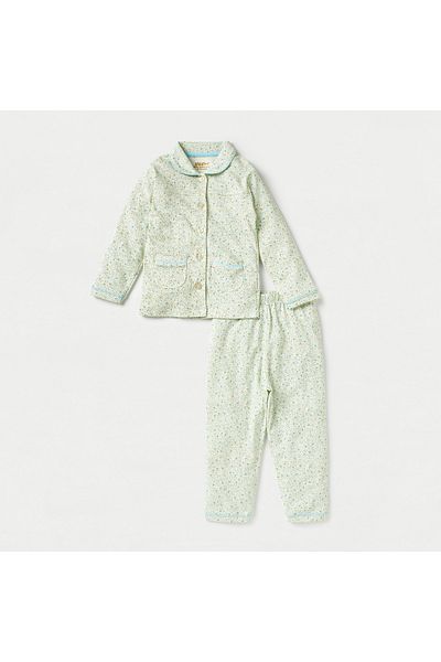 giggles All-Over Floral Print Shirt and Pyjama Set