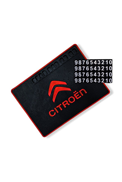 TUSBA MARKET Citroen Torpido Üstü Numaratörlü Kaymaz Ped / Citroen Oto Telefo...