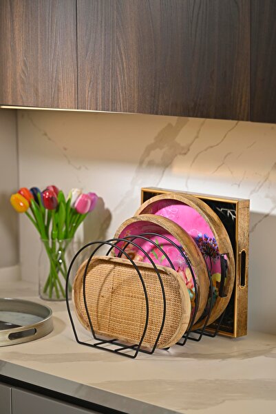 Edora Home Mat Siyah Tava, Tepsi, Tabaklık