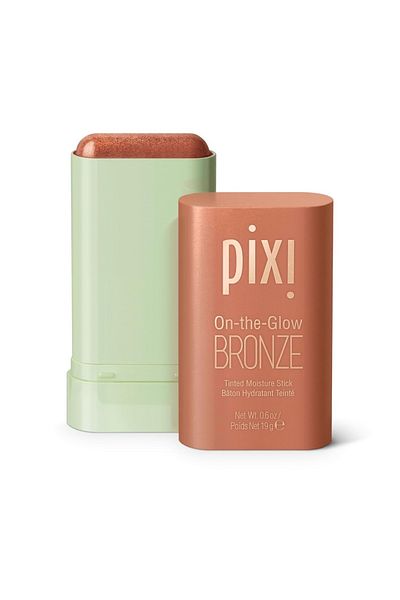 pixi On-the-Glow Bronze RichGlow, Hydrating Tinted Moisture Bronzer Stick with Ginseng,Aloe Vera 19g