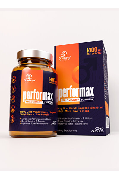 Gardeno Performax – 12-in-1 Herbal Blend | Extra Strength Men's Formula for Vitality