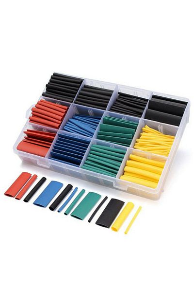 BOEM Set de 530 de tuburi termocontractabile, pentru izolarea cablurilor, multicolore