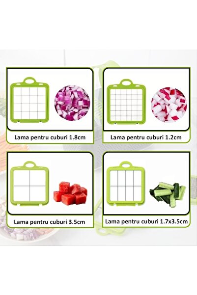 NEXTLY Multifunctional Grater For Vegetables And Fruits, Interchangeable Blades For Slicing