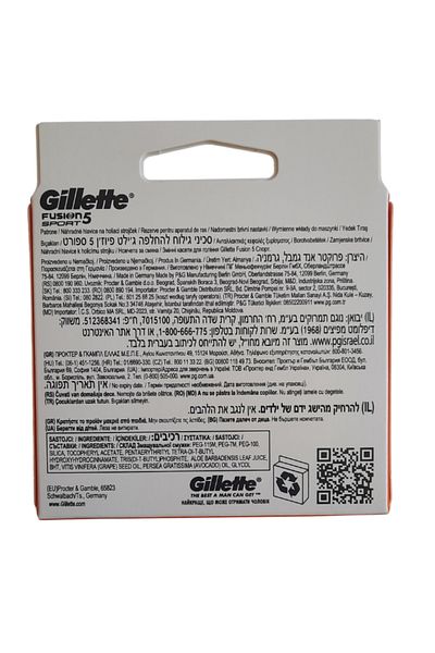 Gillette Fusion 5 Sport 8 Pack Replacement Razor Blades