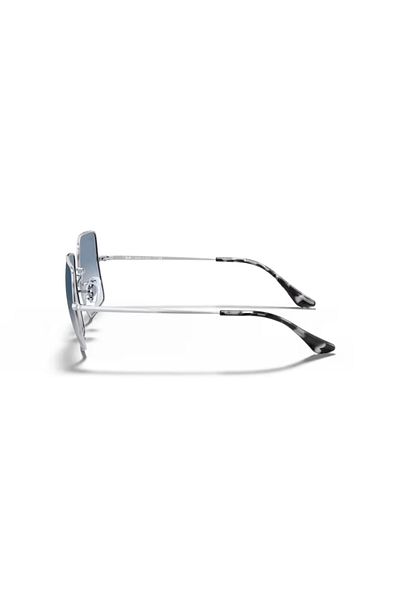 Ray-Ban Ray-Ban, Ochelari de soare pătrați unisex cu lentile gradiente, argintii, 54-19-145 Standard