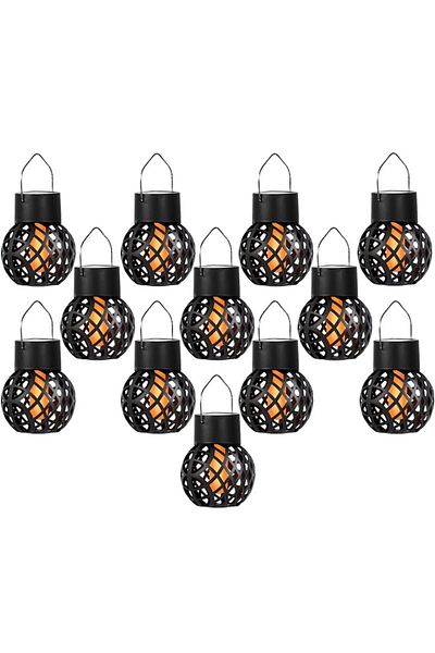 NEXTLY Set 12 Lampi Solare De Exterior Cu Agatatoare , Decorative, Pentru Gradina/copaci, Efect