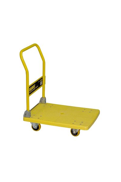 COOYA Push Cart Dolly, Hand Truck Trolley with 330lbs Load Capacity, Swivel Wheels, Peferct for Home