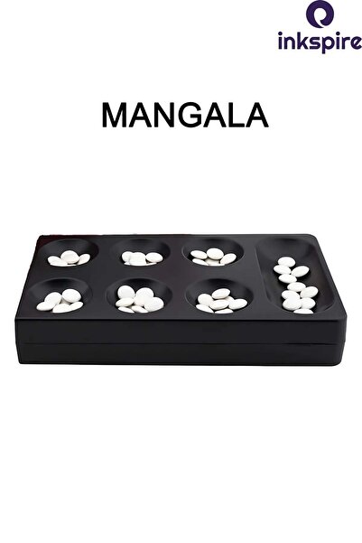 inkspire لعبة منجالا التركية للذكاء المنطقي والاستراتيجي، لعبة تطوير الذكاء المكونة من شخصين، لعبة رقائق الحجر، لعبة محاصر