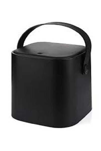 Yalçınkaya سلة المهملات السحرية الأنيقة باللون الأسود سعة 4 لتر، تصميم عملي و...