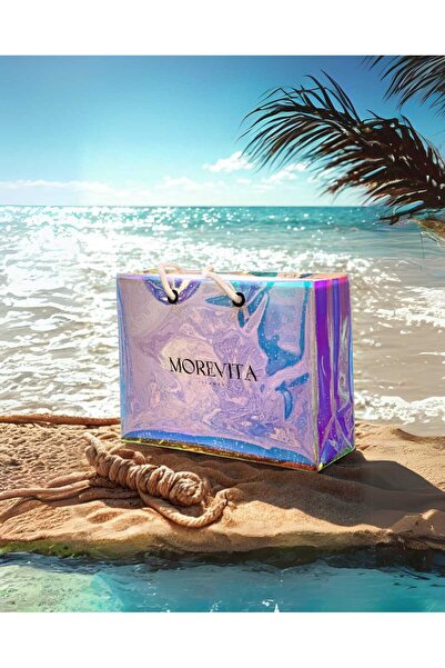 Morevita Hologram Pvc Baskılı Plaj Çantası