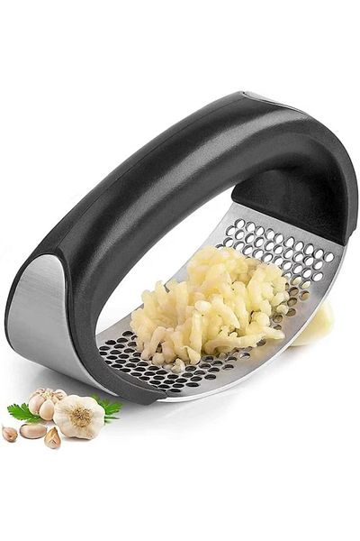 MACVI Zdrobitor de usturoi Macvi®, presa manuala din inox, usor de curatat