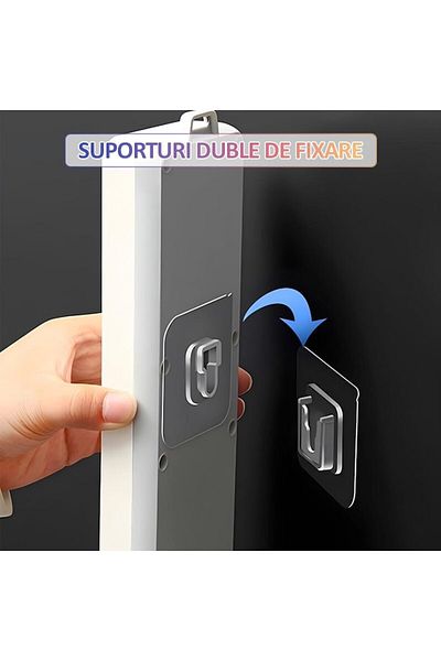 NEXTLY Set 30 X Suport Dublu Cu Autoadeziv , Fixare/agatare Diverse Obiecte, Aplicabil Pe Diverse
