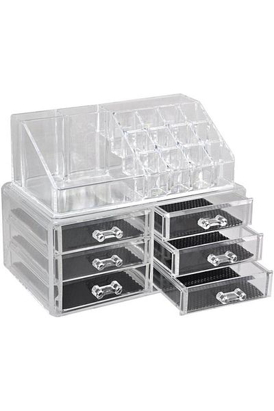 MACVI Macvi® storage box organizer for cosmetics and jewelry with 6 drawers