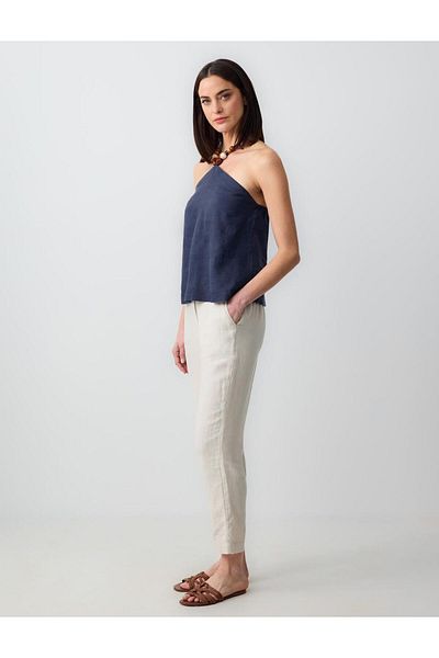 Jimmy Key Pantaloni de in cu tăietură plată de piatră