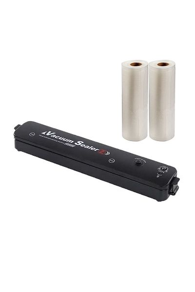 NEXTLY Set Aparat De Vidat Si Sigilat Cu Vacuum Si 2 Role Pungi Pentru Vidat 500x15cm , Pentru