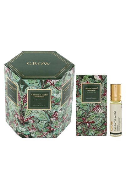 jad Grow Khashab al-sandal Sandalwood Unisex Roll-On Perfume 10 ml (Pack-of-6)