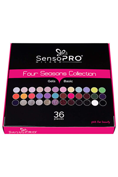 SensoPRO Milano Set de 36 de geluri UV colorate SensoPRO Milano, Colecția Four Seasons