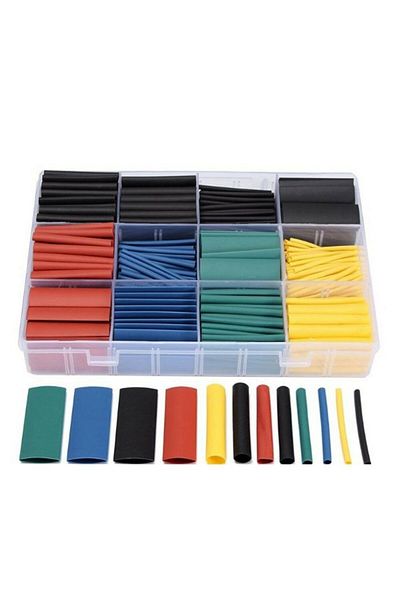 BOEM Set de 530 de tuburi termocontractabile, pentru izolarea cablurilor, multicolore