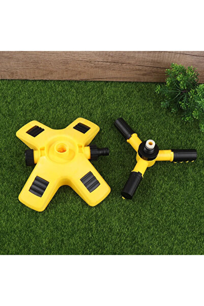 NEXTLY Aspersor Rotativ Pentru Gradina , Sistem De Irigare Cu 3 Capete Pentru Gazon Si Plante, 2