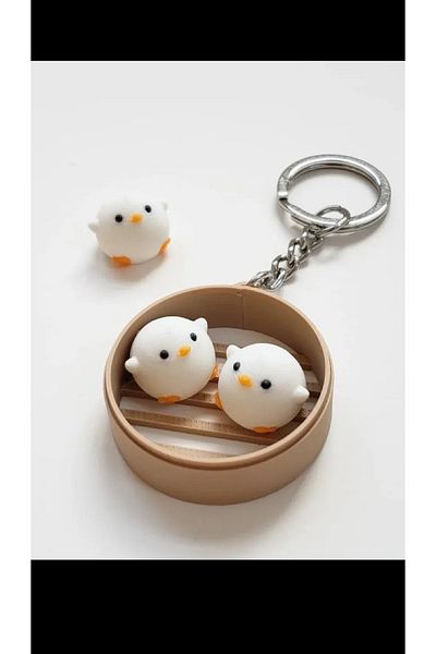 Wuun Store Cute Duck Keychain